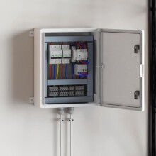 Berkfield Control Cabinet Grey 47 x 24 x 50 cm ABS Plastic