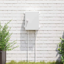 Berkfield Control Cabinet Grey 32 x 13 x 33 cm ABS Plastic