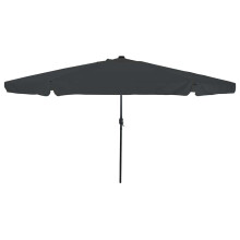 Berkfield Garden Parasol Anthracite 395 x 395 x 245 cm Polyester