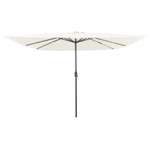 Berkfield Garden Parasol Sand 295 x 295 x 245 cm Polyester and Steel