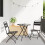 Berkfield Bistro Set 3 pcs Anthracite Steel 1