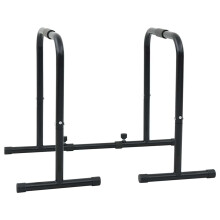 Berkfield Dip Bar Manual Black 116 x 66 x 74.5 cm Powder-Coated Steel