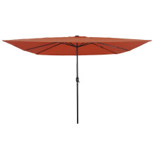 Berkfield Garden Parasol Terracotta 295 x 295 x 245 cm