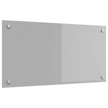 Berkfield Kitchen Backsplash Light Grey 80 x 40 cm Tempered Glass
