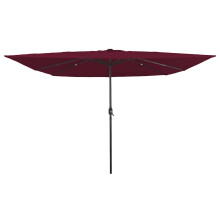 Berkfield Garden Parasol Bordeaux Red 295 x 295 x 245 cm