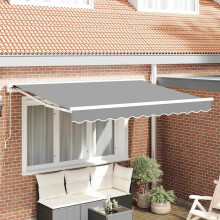 Berkfield Awning Frame Manual Adjustable White 2.5 x 2 m Steel