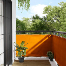 Berkfield Balcony Screen Orange 90x800 cm 100% Polyester Oxford