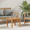 Berkfield Coffee Table Brown 45 x 45 x 36 cm Solid Teak Wood 1