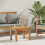 Berkfield Coffee Table Brown 50 x 35 x 36 cm Solid Teak Wood 1