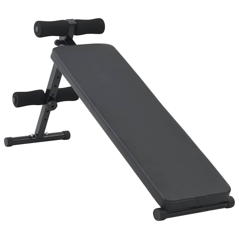 Photos - Weight Bench Berkfield Sit Up Bench Black 124 x 33.5 x 55 cm Powder-Coated Steel