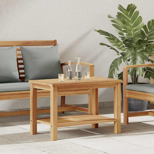 Berkfield Coffee Table with Storage Brown 70 x 40 x 45 cm Solid Teak Wood