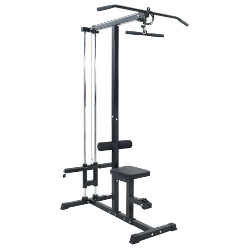 Berkfield Lat Pulldown Machine Manual Black 110 x 70 x 187 cm