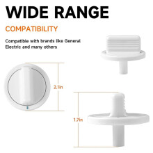 2X WE01X10160 Timer Knob Parts Washer/Dryer - Replaces AP3207448 PS755794 WE01X10069