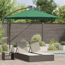 Berkfield Umbrella Green 294 x 294 x 248 cm Polyester and Aluminium