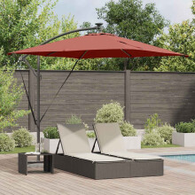 Berkfield Umbrella Terracotta 249 x 249 x 250 cm Polyester and Aluminium