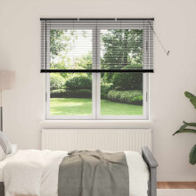 Berkfield Venetian Blind Black 150 x 130 cm PVC