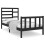 Berkfield Bed Frame without Mattress Black Solid Wood 75x190 cm Small Single 2