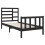 Berkfield Bed Frame without Mattress Black Solid Wood 75x190 cm Small Single 4