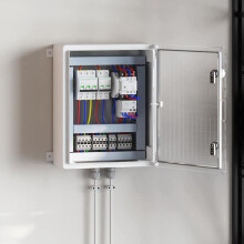 Berkfield Control Cabinet Grey 47 x 17.5 x 50 cm ABS Plastic