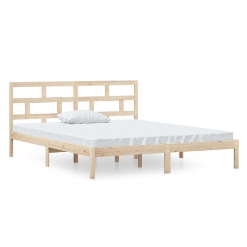 Berkfield Bed Frame without Mattress Small Double Solid Wood 1