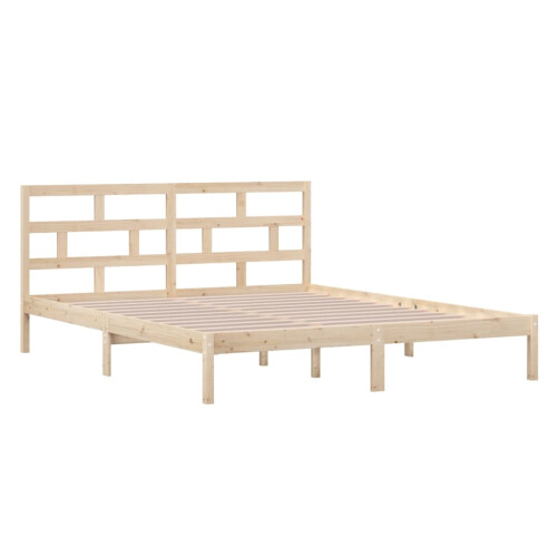 Berkfield Bed Frame without Mattress Small Double Solid Wood 2