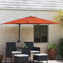 Berkfield Garden Parasol Terracotta 248.5 x 247.5 x 160 cm