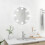 Berkfield Wall Mirror with LED Lights Round Glass 3