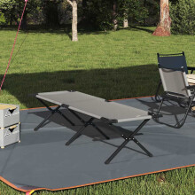 Berkfield Folding Camping Bed Folding Grey 193 x 69 x 45 cm Oxford fabric