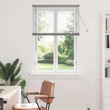 Berkfield Venetian Blinds Height Adjustable Silver 130 x 95 cm Aluminium
