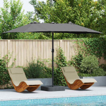 Berkfield Garden Parasol Anthracite 385 x 209 x 244 cm