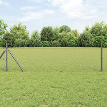 Berkfield Hexagon Fence Grey 0.4 x 50 m PVC