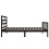 Berkfield Bed Frame without Mattress Black Solid Wood Pine Small Single 5