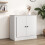 Berkfield Sideboard White 70x35.5x67.5 cm Engineered Wood 1