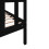 Berkfield Bed Frame without Mattress Black Solid Wood Pine Small Single 7