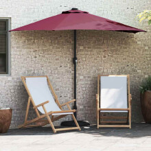 Berkfield Garden Parasol Bordeaux Red 294 x 150 x 224 cm