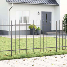 Berkfield Garden Fence Woerden Grey 1.7 x 1.2 m Powder-coated Steel