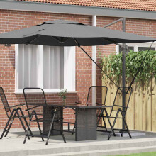 Berkfield Roma Parasol Anthracite 286 x 284 x 265 cm