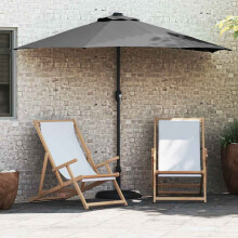 Berkfield Garden Parasol Anthracite 294 x 150 x 224 cm