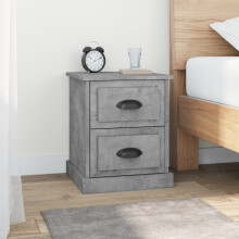 Berkfield Bedside Cabinets 2 pcs Concrete Grey 39x39x47.5 cm Engineered Wood