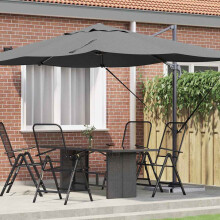 Berkfield Umbrella Anthracite 351 x 250 x 260 cm Polyester and Aluminium