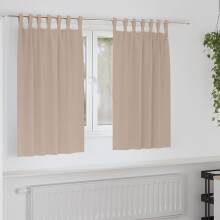 Berkfield Blackout Curtains with Rings 2 pcs Taupe 140 x 140 cm Polyester