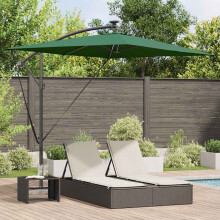 Berkfield Umbrella Green 294 x 200 x 270 cm Polyester and Aluminium