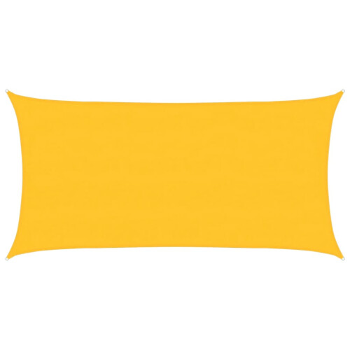 Berkfield Sunshade Sail 160 g/m Rectangular Yellow 4x7 m HDPE 1