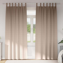 Berkfield Blackout Curtains with Rings 2 pcs Taupe 225 x 140 cm Polyester