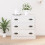 Berkfield Sideboard High Gloss White 70x35.5x67.5 cm Engineered Wood 1