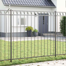 Berkfield Fence Element ASSEN Grey 170 x 170 cm Steel