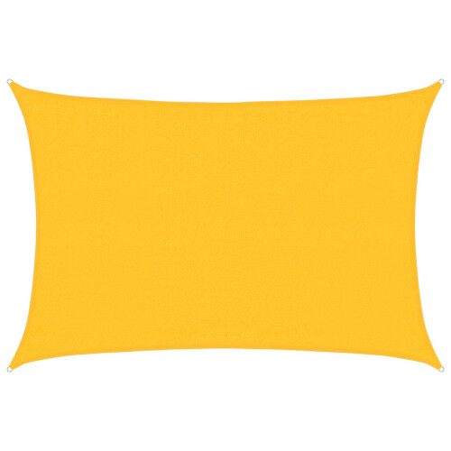 Berkfield Sunshade Sail 160 g/m Rectangular Yellow 3.5x5 m HDPE 1