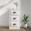 Berkfield Sideboard High Gloss White 36x35.5x67.5 cm Engineered Wood 1