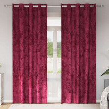 Berkfield Velvet Curtains 2 pcs Wine red 245 x 140 cm Velvet