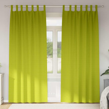 Berkfield Blackout Curtains with Rings 2 pcs Green 245 x 140 cm Polyester